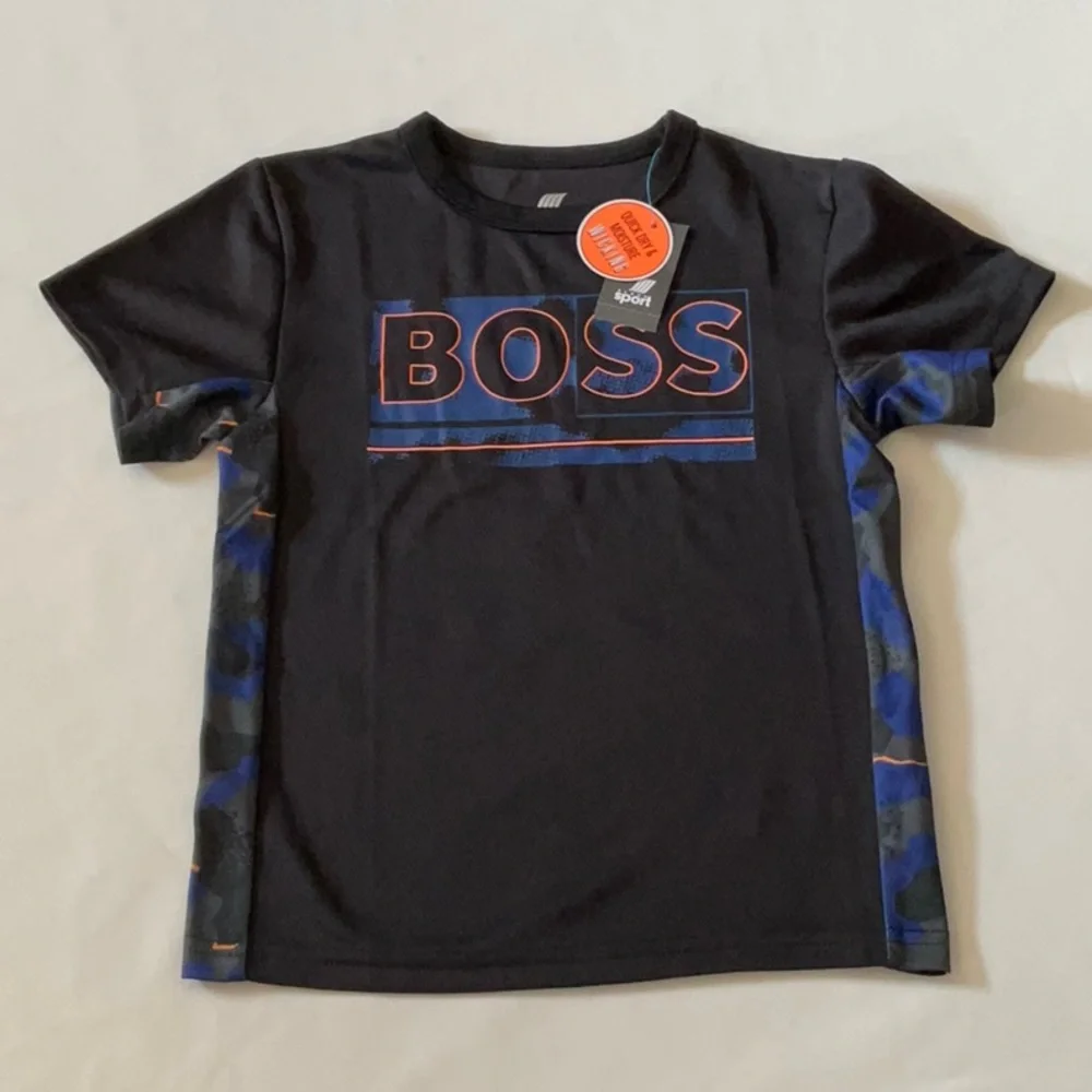 The children place toddlers‎ kids graphic mesh  performance top bl…